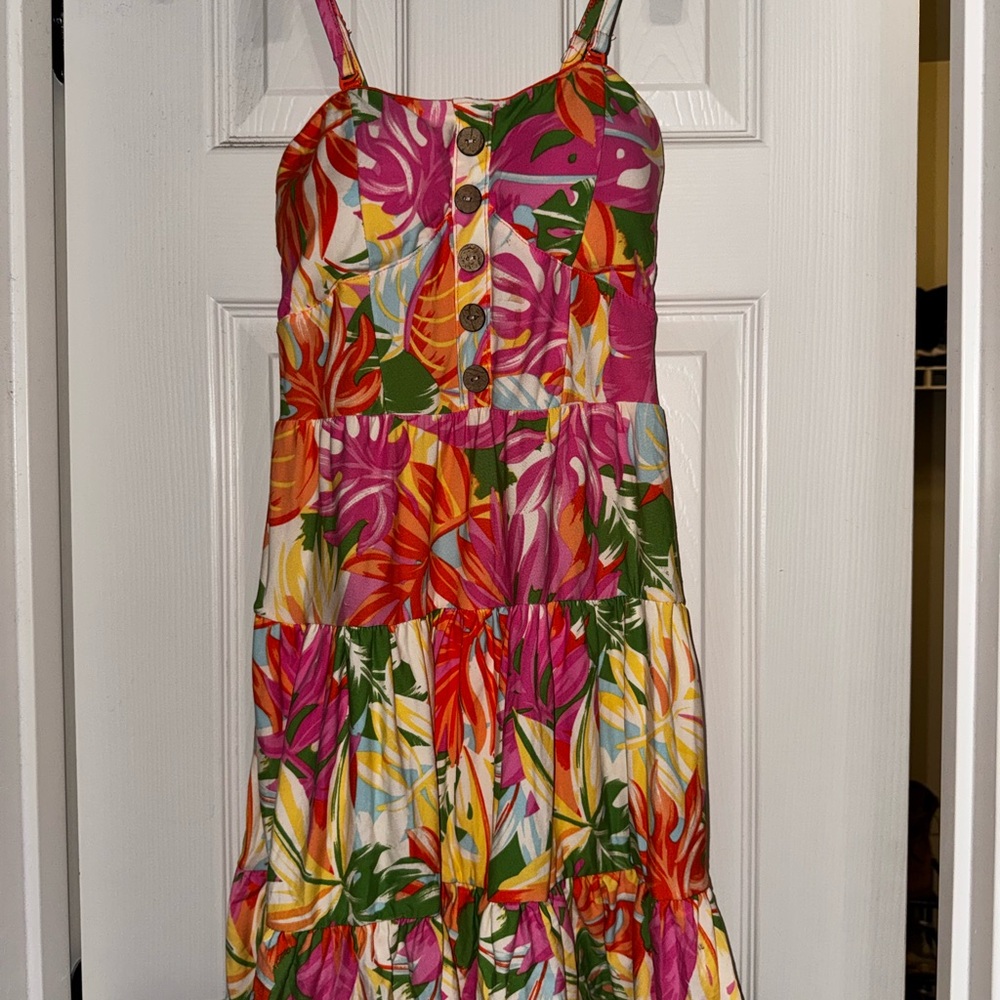 No Boundaries Multicolor Striped Sundress